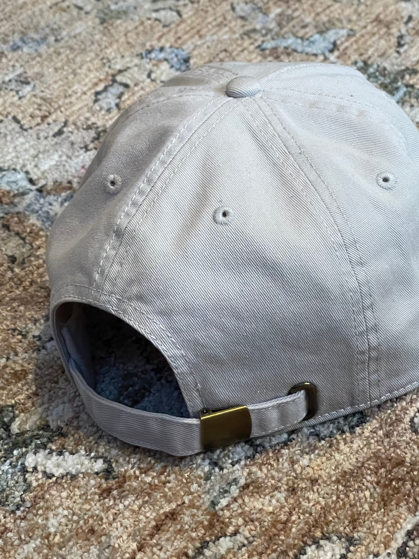 Support your local DM 5-panel cap in Bone